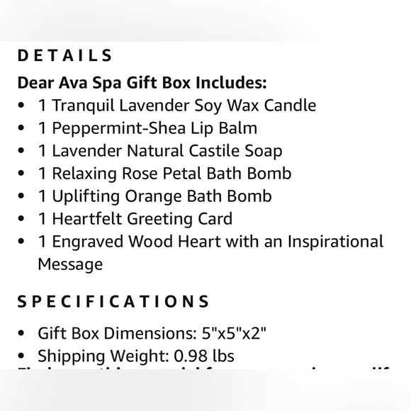 Home Spa Gift Set for Maid of Honor - Picture 9 of 9